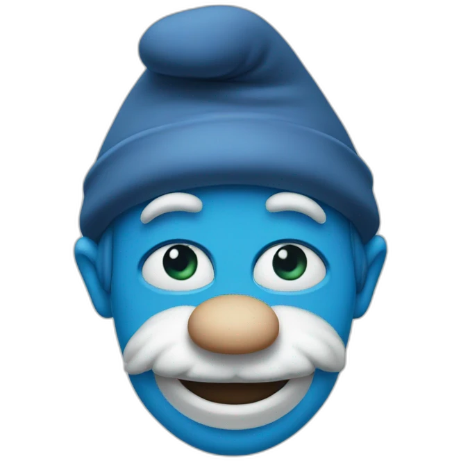 smurf-face emoji