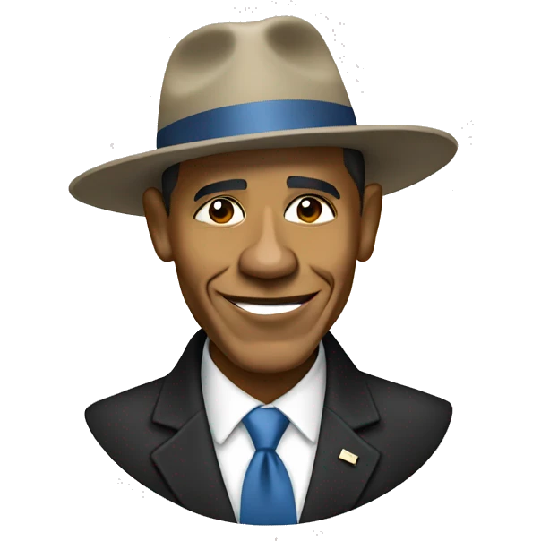 obama with hat emoji