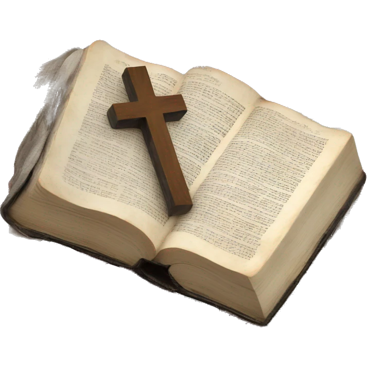 Bible laid on British flag  emoji