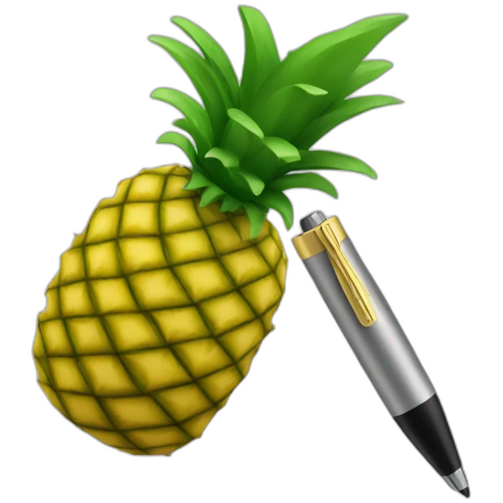 Pineapple pen emoji