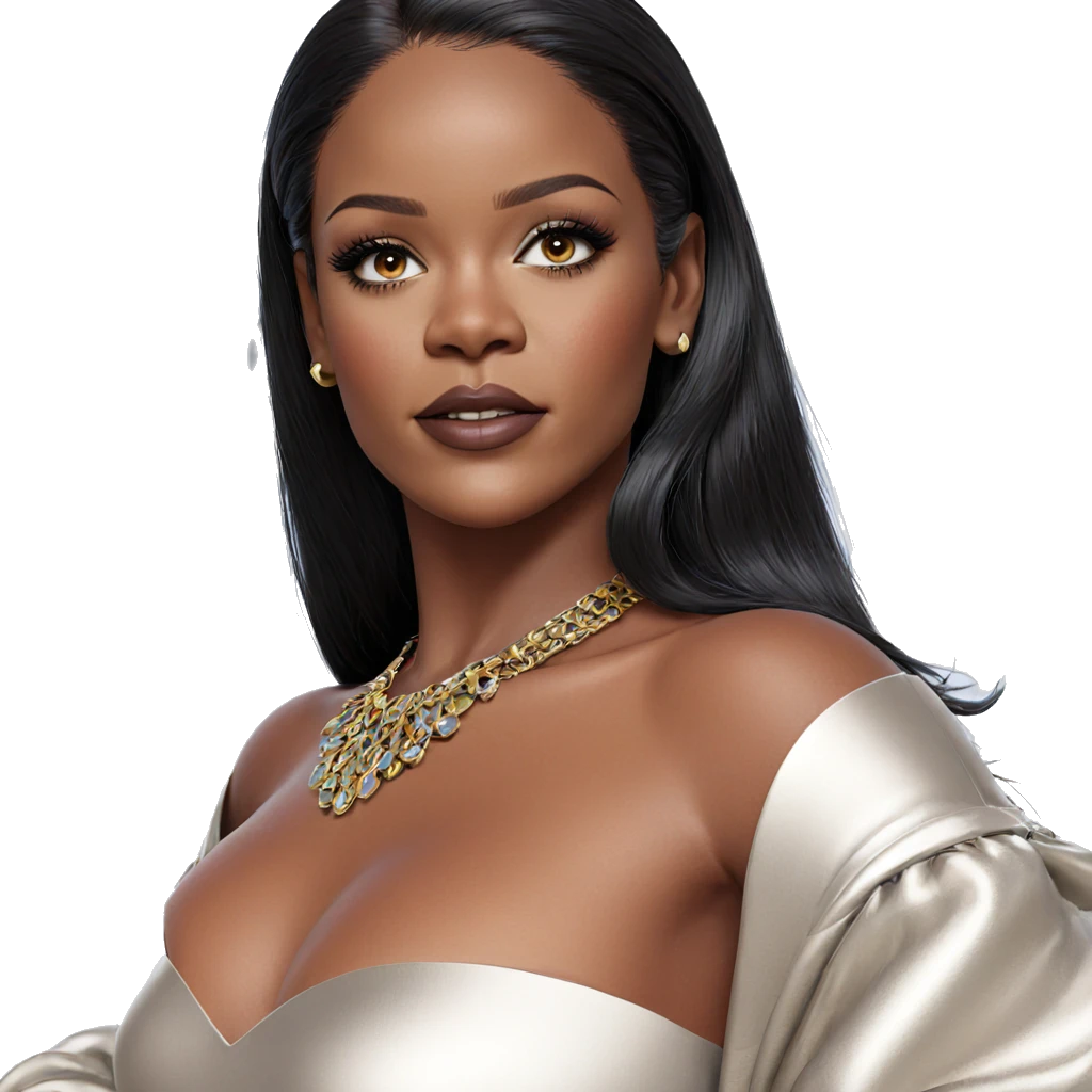 realistic dark-skinned beauty portrait emoji