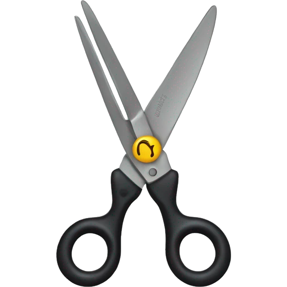 Two scissors scissoring emoji