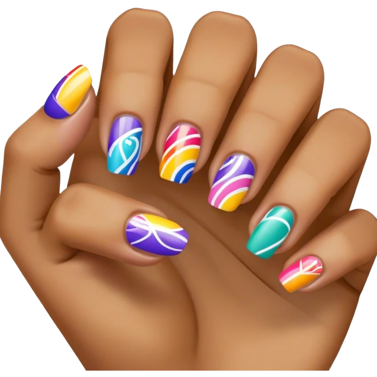 Nail art emoji