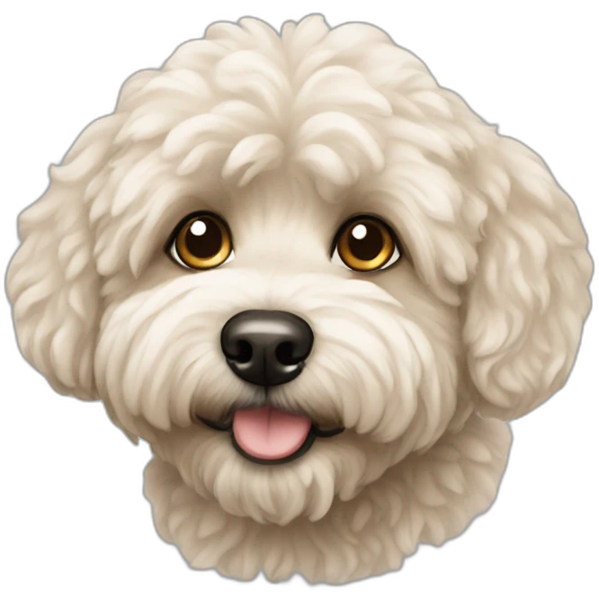 Maltipoo dog emoji
