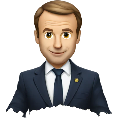 macron entrain de manger emoji
