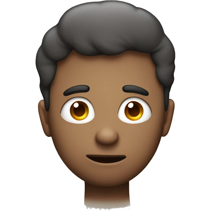 Confused man with large heart eyes with a thought bubble around his head emoji