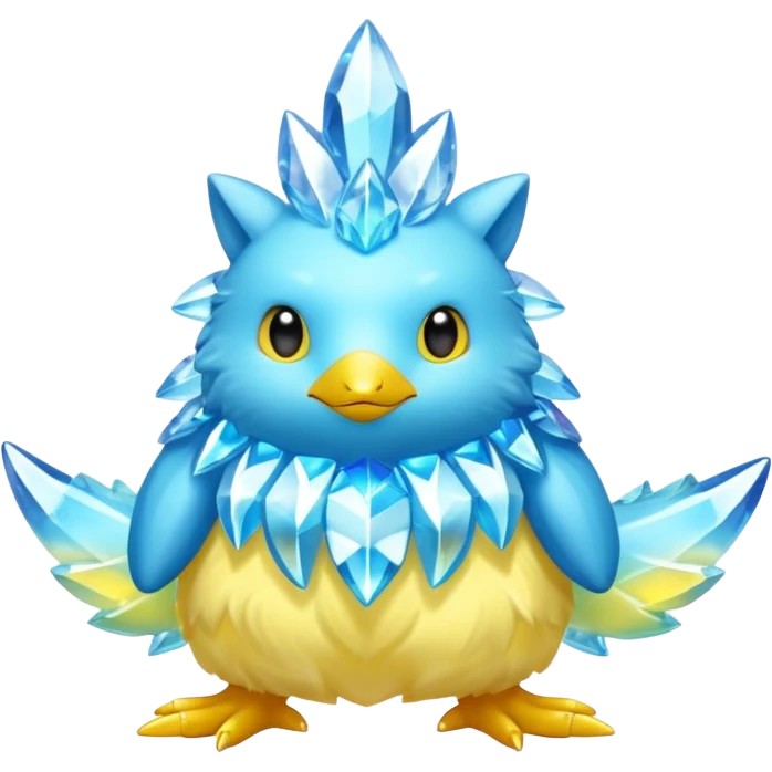 Shiny Aurorus-Heliolisk-Arbil-Fakémon-hybrid-creature (full body)  emoji