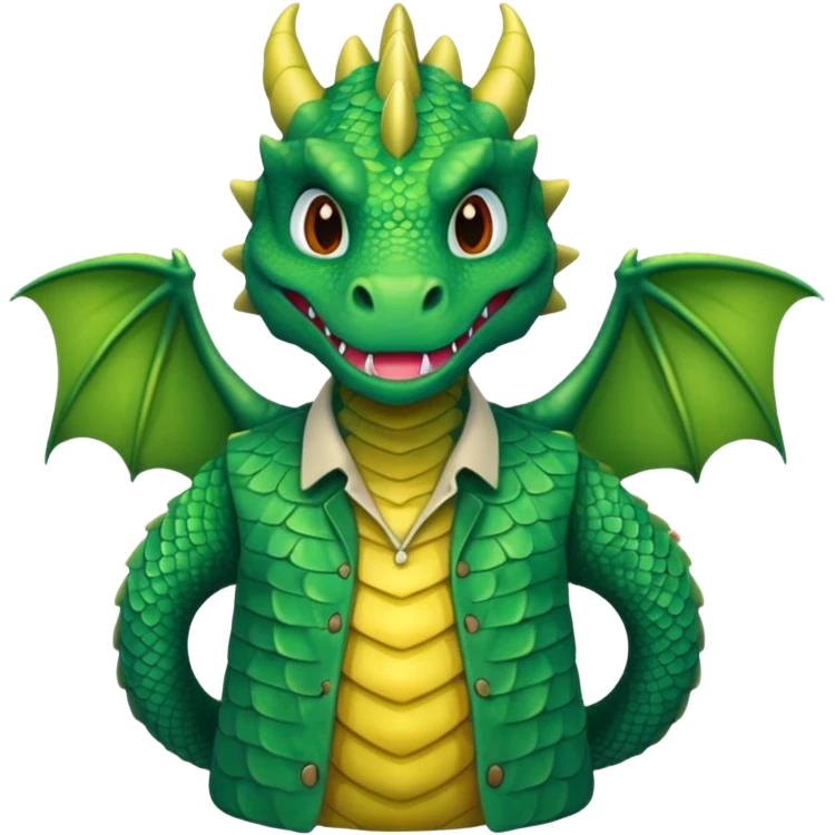 dragon with shirt emoji