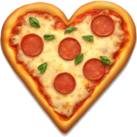 Pizza heart emoji