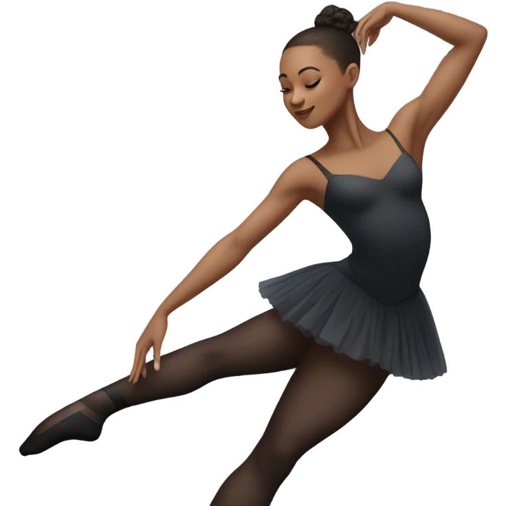 Ballet dancer in thigh highs emoji