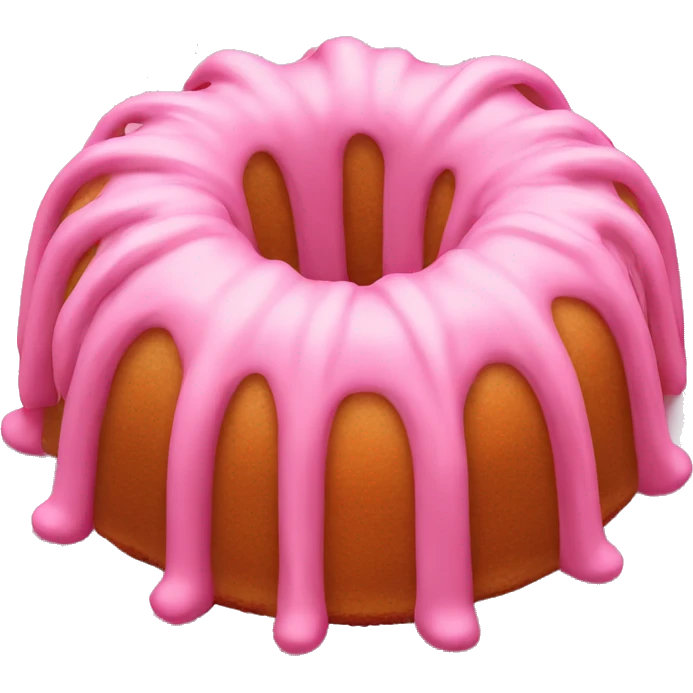 Pink Bundt cake emoji