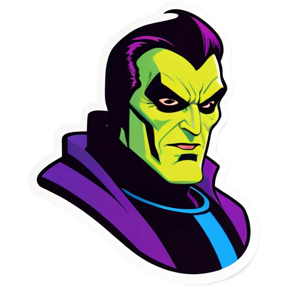 Super villain that represents the number 7 emoji