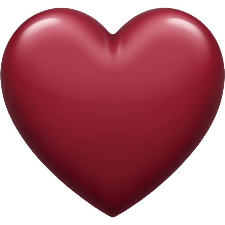 Maroon heart emoji