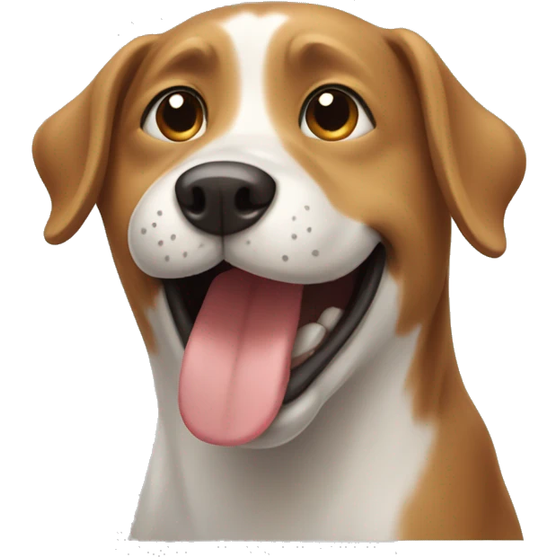 a happy dog emoji