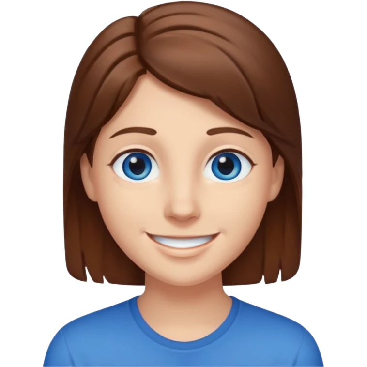 RobertIDK with blue eyes, brown hair emoji