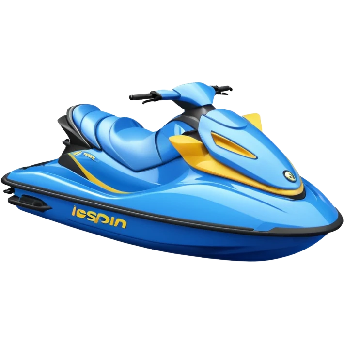  jet ski blue and with  emoji