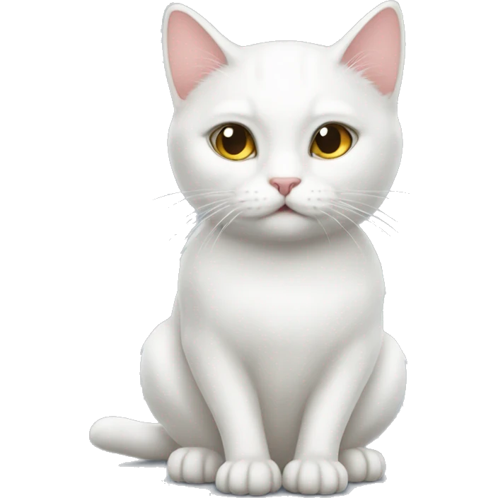 White cat coquette emoji