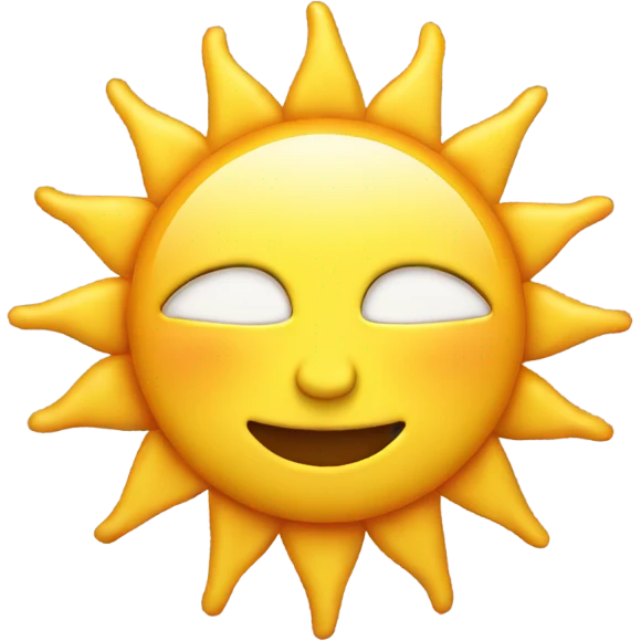 Sun emoji