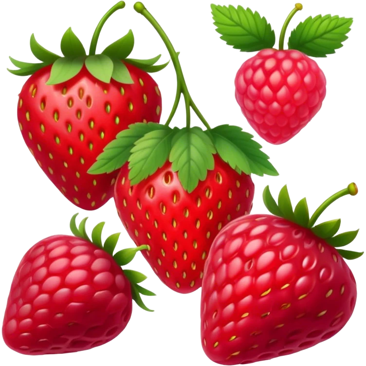 Berries and strawberries and raspberries emoji