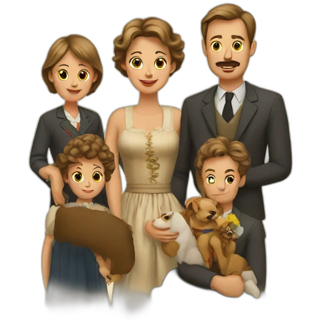 Belge en famille  emoji