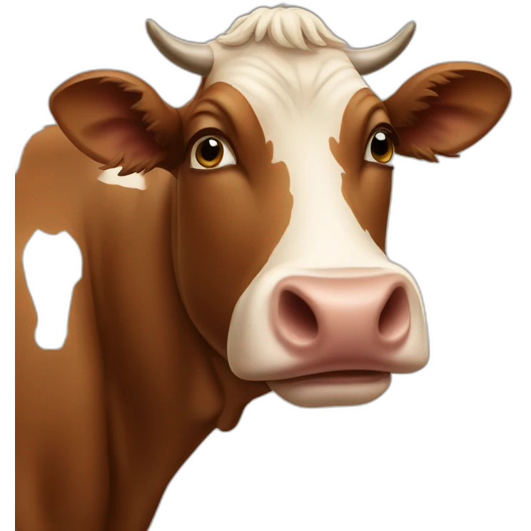 brown cow emoji