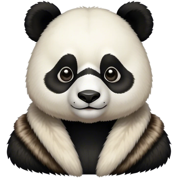 Fashionable panda emoji