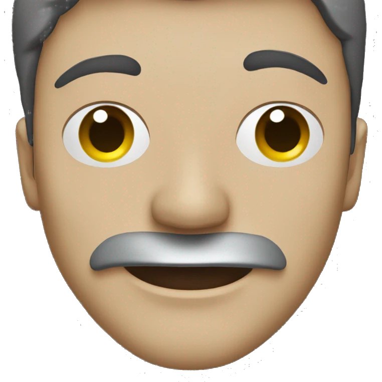 Man in a blindfold with dark hair emoji