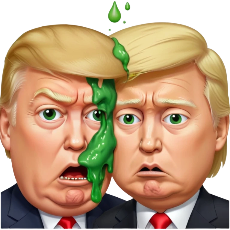 Putin puking on Donald trump emoji
