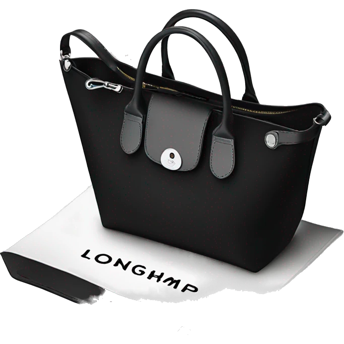 black longchamp tote emoji