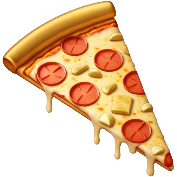 Pizza with gold bars emoji