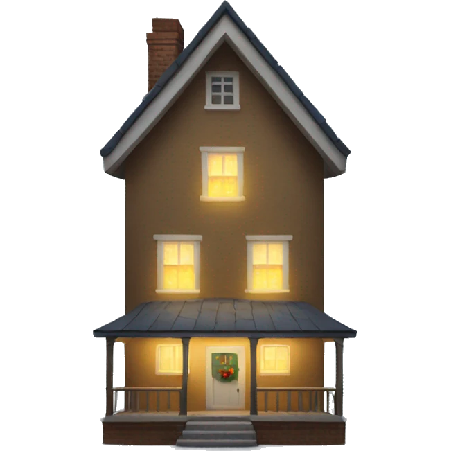 House with lights emoji