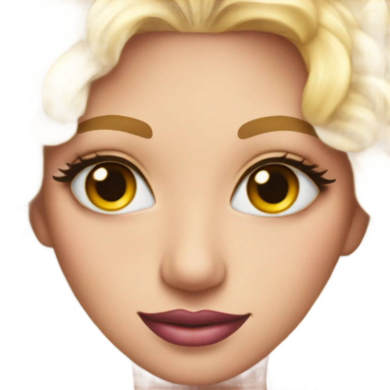 Emoji with lashes nails and makeup emoji