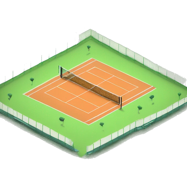 tennis court emoji