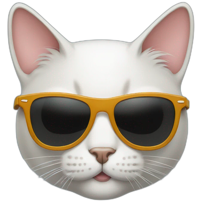 Cat with sunglasses emoji