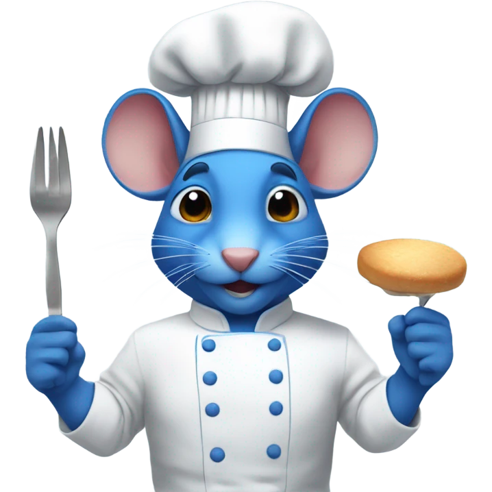 blue rat chef emoji