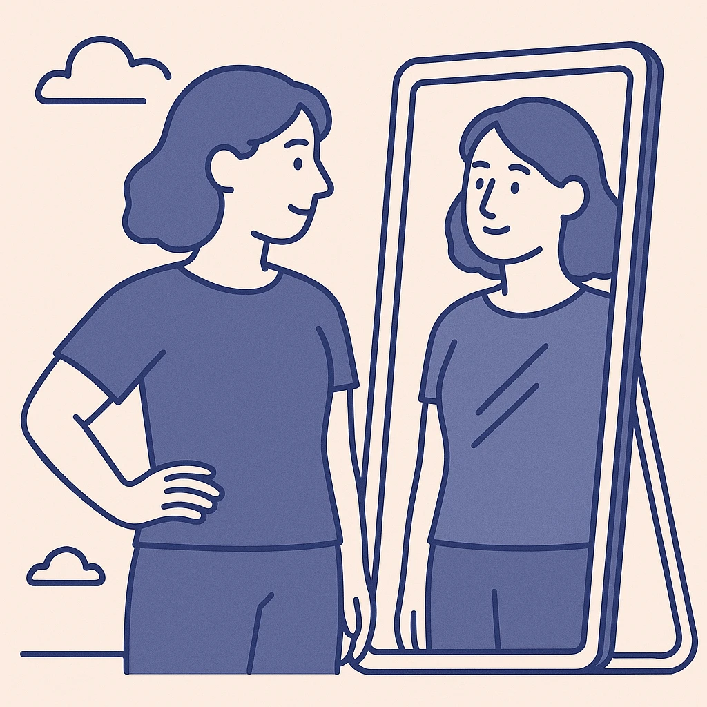mirror flat design style emoji