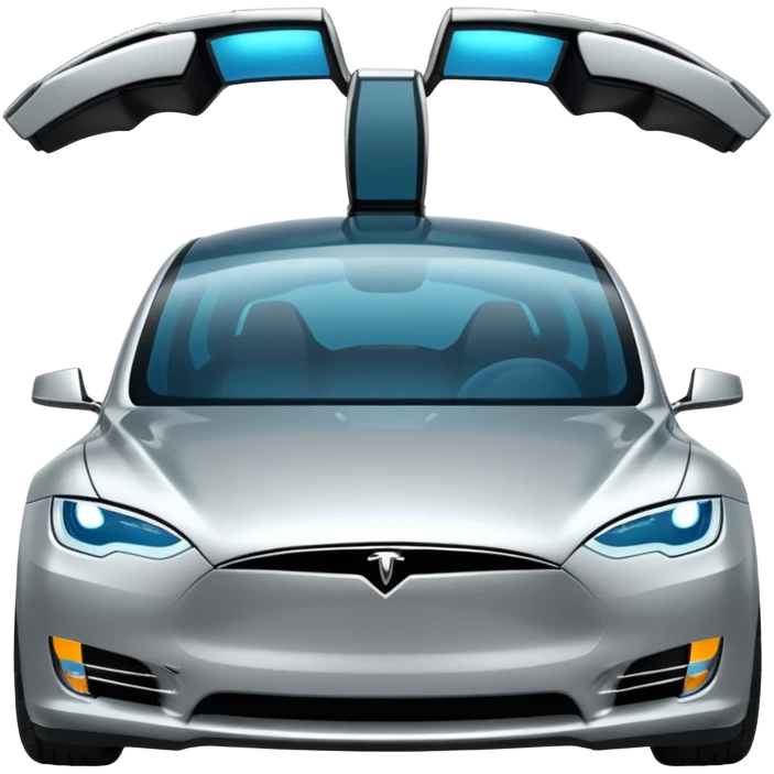 Tesla transforming emoji