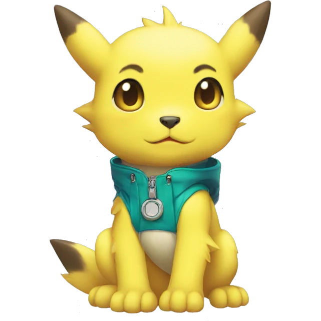 Cute cool Digimon-Pokémon-animal full body emoji