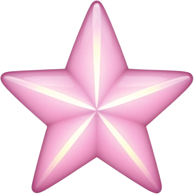 pale pink star sparkle emoji