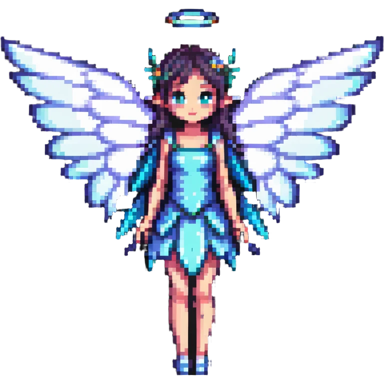 fairy with wings standing pose emoji
