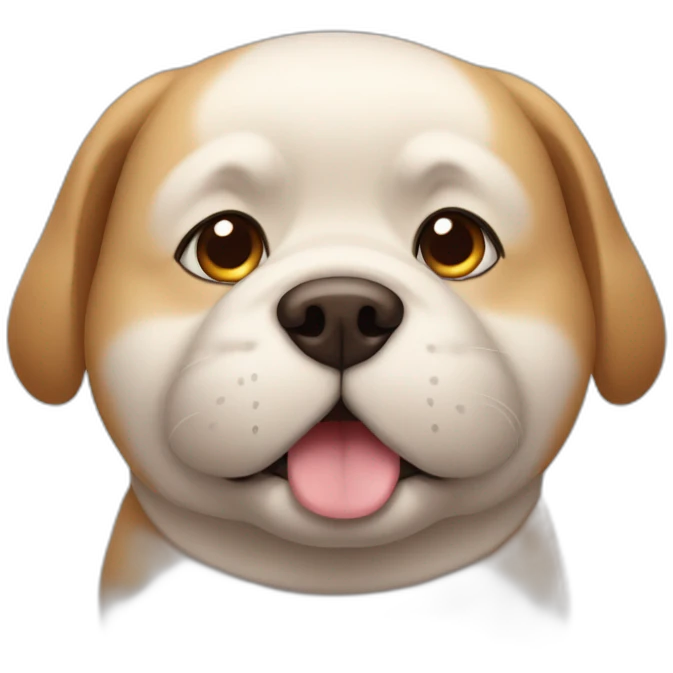 fat puppy dog emoji