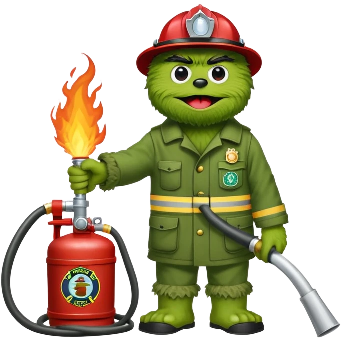 spotsylvania company 7 fire department logo oscar the grouch emoji