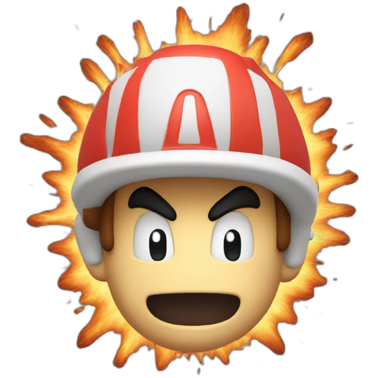 exploding head mario emoji