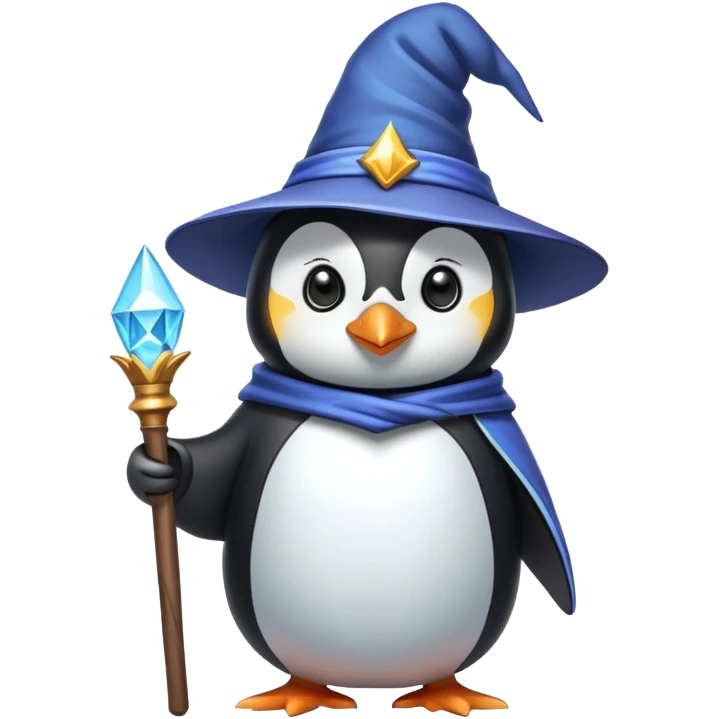 penguin wizard emoji