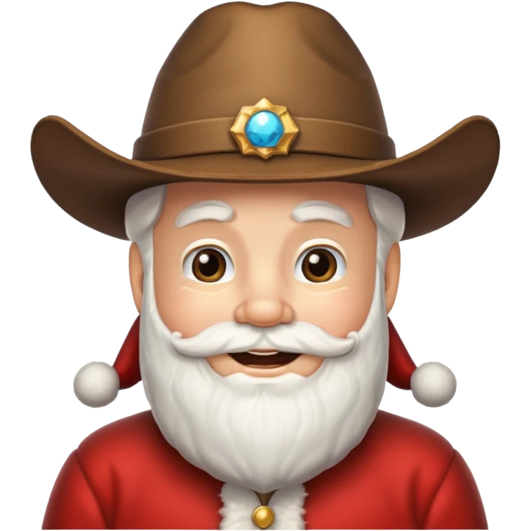 santa with a cowboy hat emoji