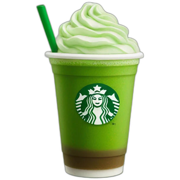 Starbucks matcha emoji