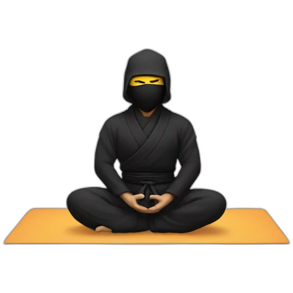 a ninja who meditates emoji