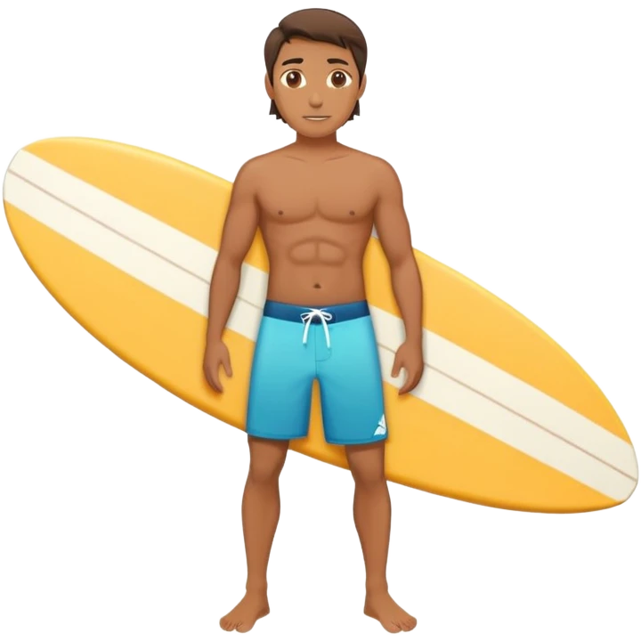 Hawaiian surfer emoji