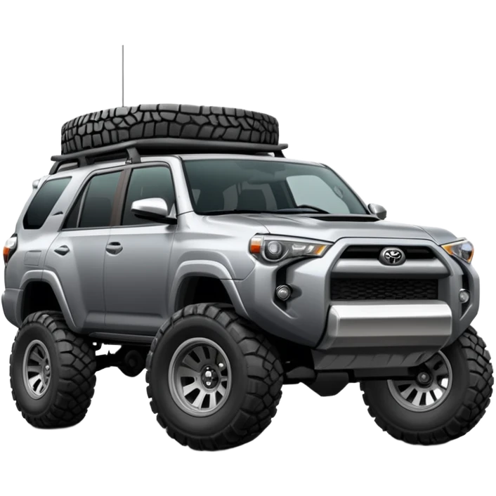 The color grey   jacked up 4 runner emoji