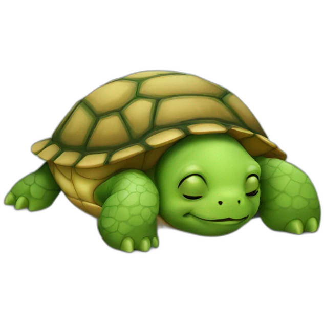 turtle sleeping emoji